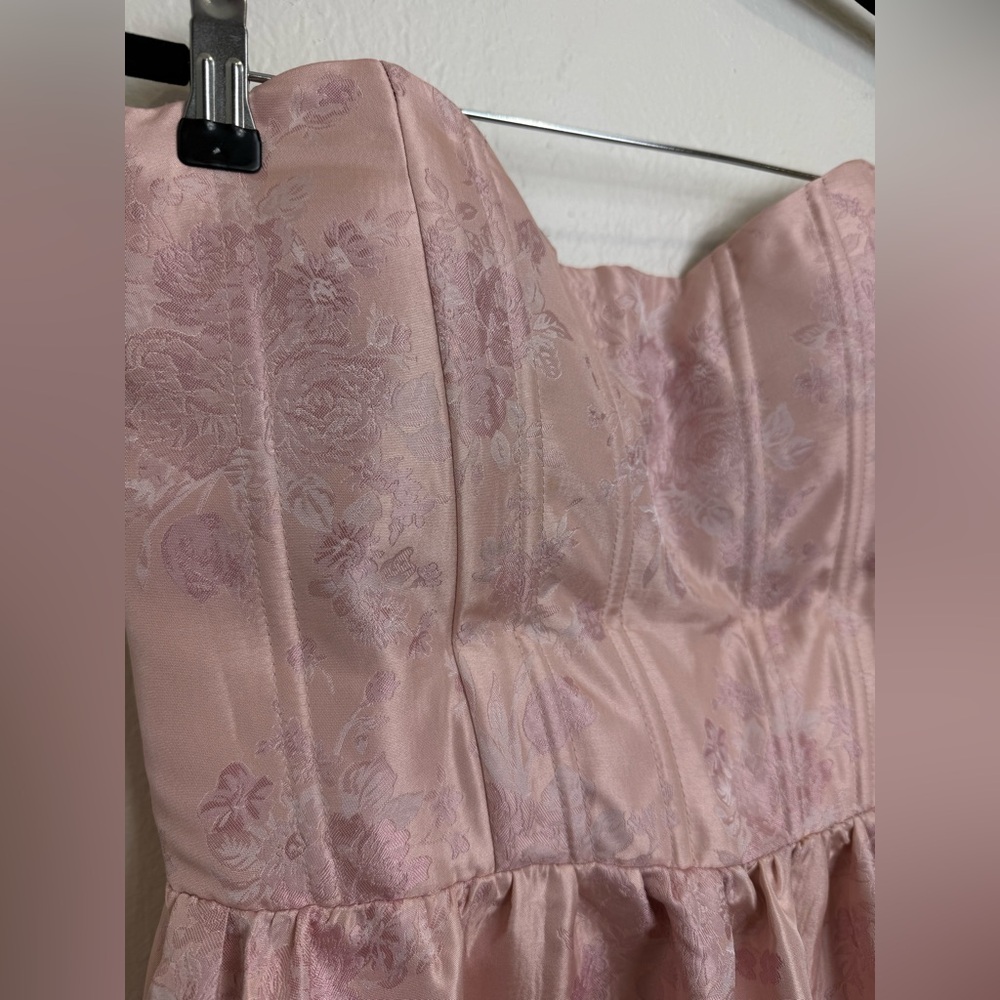 V Chapman Charlotte Corset Dress Orchid Haze Windsor Strapless Size 12 - Picture 13 of 14